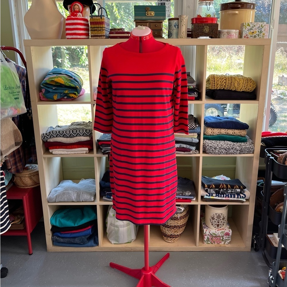 LL Bean Striped Dress